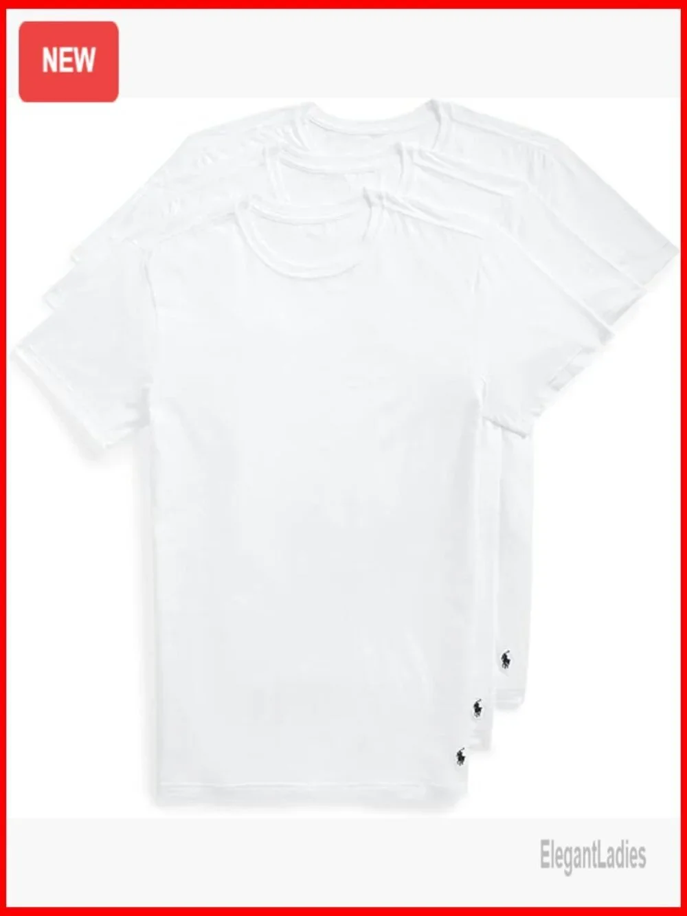 Slim Fit Stretch Crew Undershirts 3-Pack, Moisture-Wicking Jersey Tees